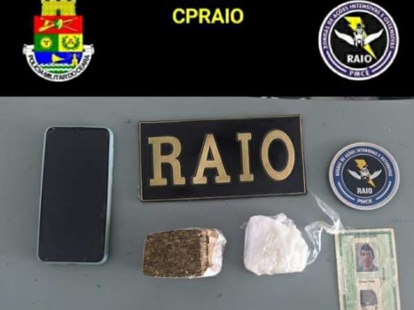 CPRaio prende homem em flagrante por tráfico de drogas em Canindé