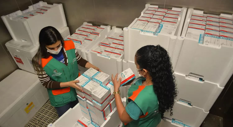 Novos lotes com mais de 322 mil doses de vacinas contra Covid-19 chegam ao Ceará nesta quinta