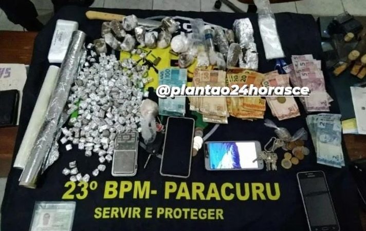 Força Tática da PM captura suspeitos de tráfico de drogas em Paracuru/Ce