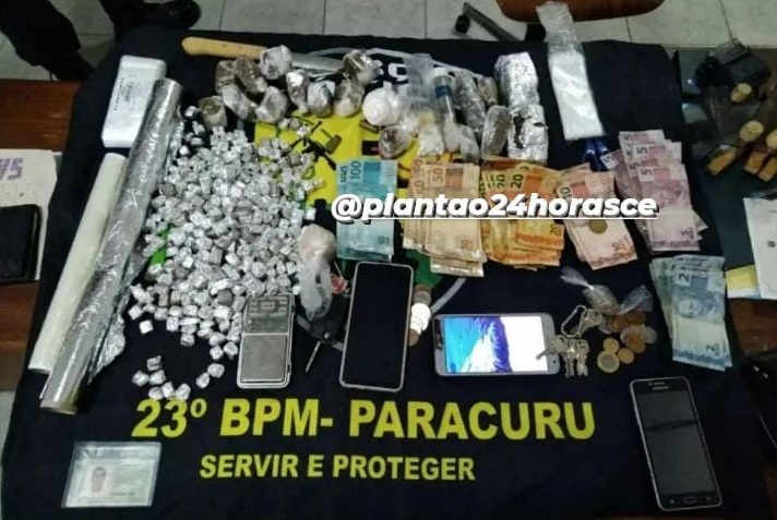 Força Tática da PM captura suspeitos de tráfico de drogas em Paracuru/Ce