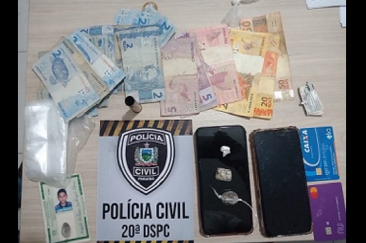 Em Cajazeiras, jovem de 19 anos é preso por roubo e tráfico de drogas em Operação da Polícia Civil