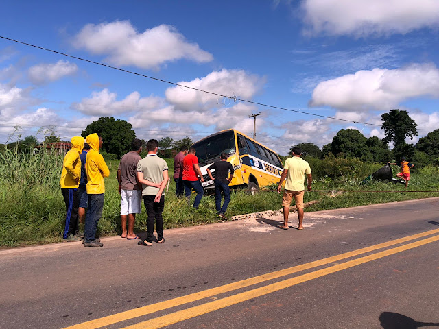 Abelhas atacam motorista de ônibus escolar de Poço Dantas que transportava estudantes na BR 405 em São João do Rio do Peixe