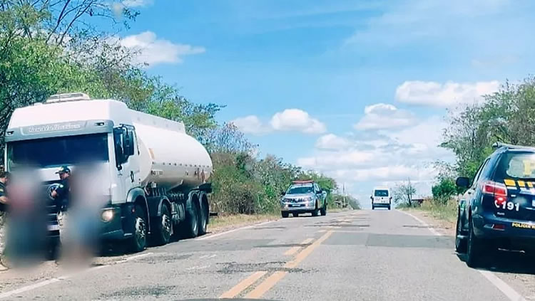 25 mil litros de combustível com nota fiscal adulterada são apreendidos pela PRF em Icó