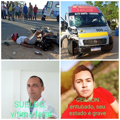 Acidente de Trânsito com Vitima Fatal na cidade de Alto Santo