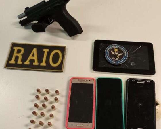 Adolescente em posse de pistola e munições é detido pelo CPRaio da PMCE em Iguatu