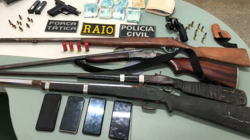 Em ação conjunta, dupla é presa e seis armas são apreendidas em Iguatu