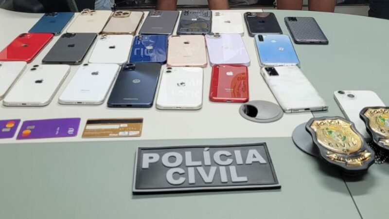 Polícia Civil prende em flagrante grupo criminoso em posse de celulares furtados no Crato