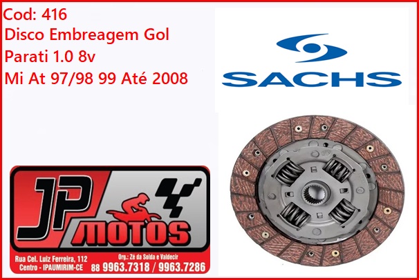 Disco embreagem Original Gol Parati Motor 1.0